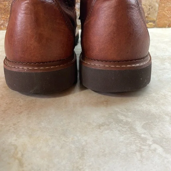 Genuine Leather Men’s Boots Lace Up Gumlite Vibram Made In USA Brown 10M - Picture 8 of 16